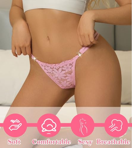 Image of Banamic Sexy Thongs for Women G-String Thongs with Double Straps Panties