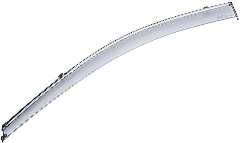 WellVisors Window Visors Wind Deflectors Compatible with Hyundai Santa Fe XL 2013-2019 with Chrome Trim Rain Guards 3-847HY010
