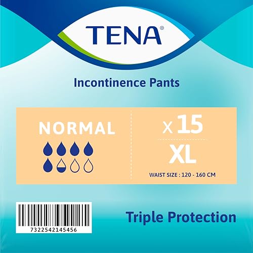 Image of TENA Unisex Adult Normal Incontinence Adult Pants, Extra Large, Pack of 15