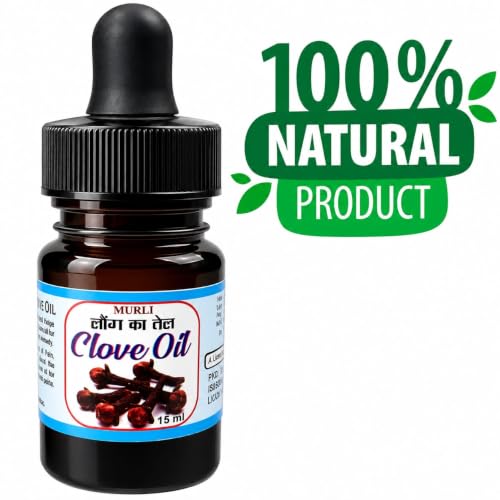 Image of Clove Oil (Long Ka Tel)- 15ML (Pack of 1) | Pure & Natural | Cold Pressed Multipurpose Oil for Teeth & Gum Care, Hair, Skin & Body Massage | Premium Quality