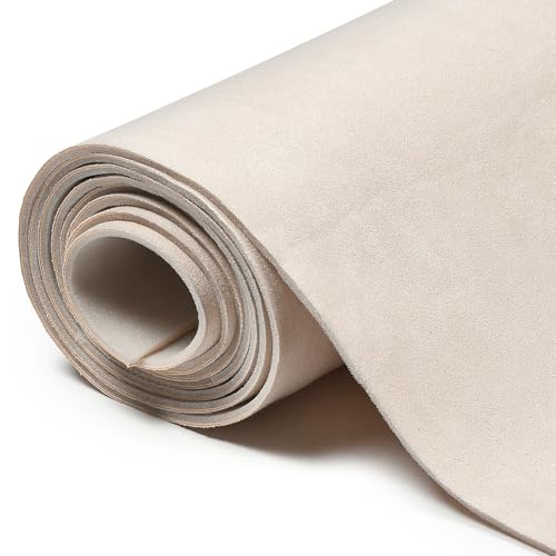 Tissu ciel de toit en daim de haute qualité beige 380g/m² avec mousse de confort pour auto