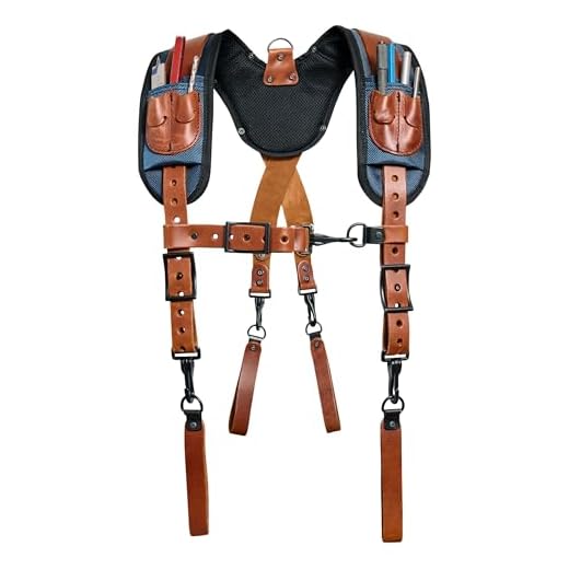 FESA Leather Tool Belt Suspenders