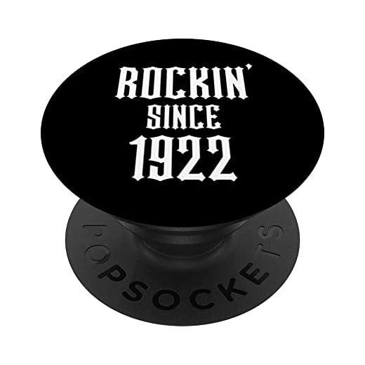 100 años de edad: Classic Rock Metal Music 1922 100 cumpleaños PopSockets PopGrip Intercambiable