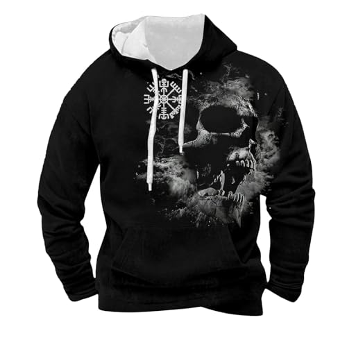 Sweat-shirt pour homme en molleton de coton et laine col camionneur veste noir