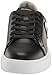 Karl Lagerfeld Paris Men's Lightweight Phylon Sole Leather Sneaker, Black, 11.5