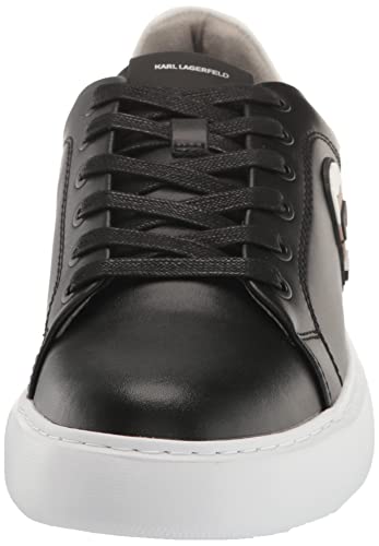 KARL LAGERFELD Men's Lightweight Phylon Sole Leather Sneaker2