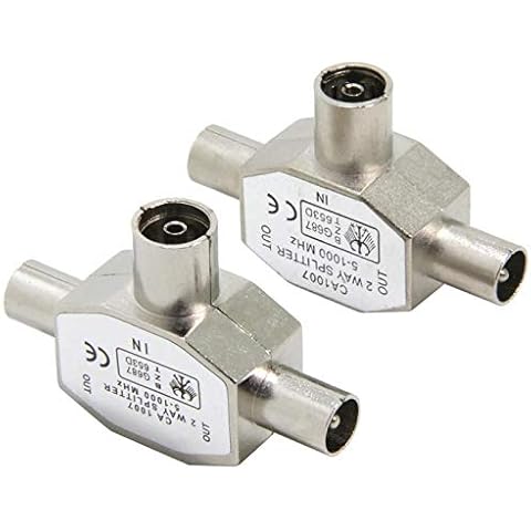 Ancable 2 Way Coax Splitter 2PCS Cover