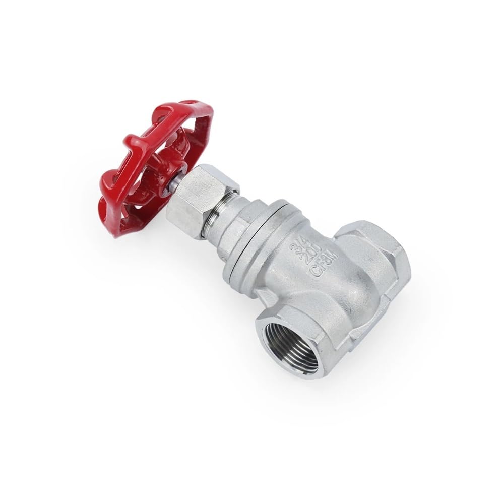 1/2" 3/4" 1" 2" Female Thread Stainless Steel SS304 Gate Valve DN15 DN20 DN25 DN32 DN40 DN50 Straight through Gate Valve 1.6Mpa(DN32)