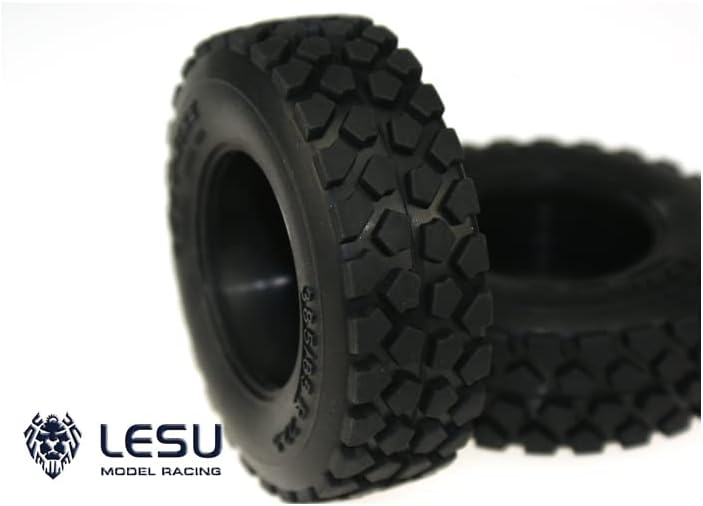 TOUCAN RC HOBBY LESU Rubber Tires B 1/14 RC Semi Truck Model DIY for Tamiya Car Spare Part 2 Pieces