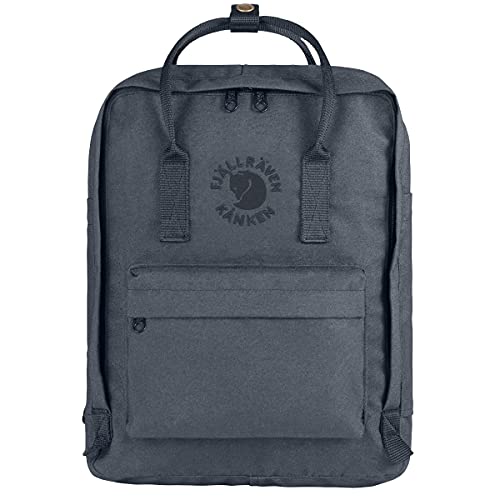 FJÄLLRÄVEN Re-Kanken ryggsäck Gråsvart 38 x 27 x 13 cm, 16 L