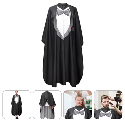 Capa impermeable grande para barbero Sewroro con cierre de broche miniatura 7