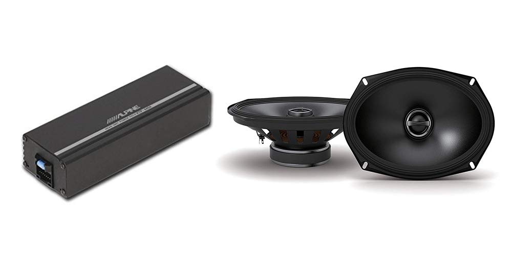 Alpine KTP-445A 4-Channel Amplifier and Alpine S-S69 6x9-inch Coaxial Speakers