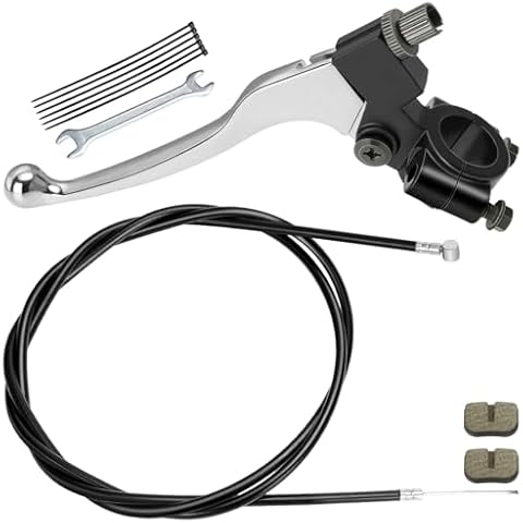 YOXUFA Mini Bike Brake Clutch Handle Lever for Coleman CT100U CC100X Baja DoodleBug DB30 Motovox MBX10 MBX11 Monster Moto 79cc 97cc Mini Bike Powersports Parts 7/8" 22mm Handle 61" Brake Cable Cover