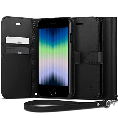 iPhoneSE2 本体 ブラック Spigenケース付き Spigen（シュピゲン