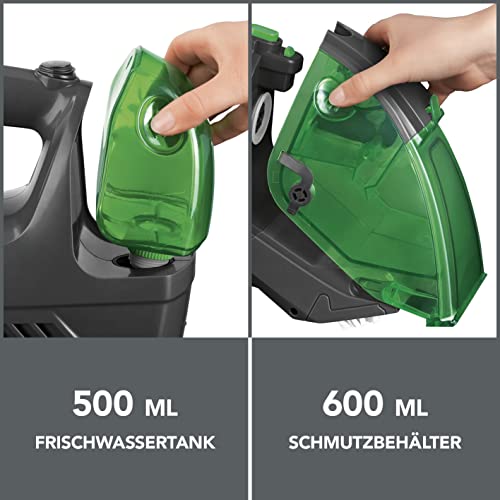 CLEANmaxx Bekleding- en tapijtreiniger, draadloos, draagbaar en handig, geschikt voor gestoffeerde meubels, matrassen, tapijten en autostoelen, 2200 mAh accu voor maximaal 15 minuten continu gebruik, - Image 6