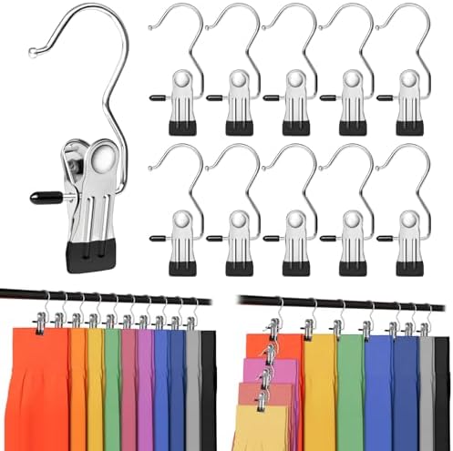 Leggings Organizer for Closet, Portable Pants Hangers for Travel,...