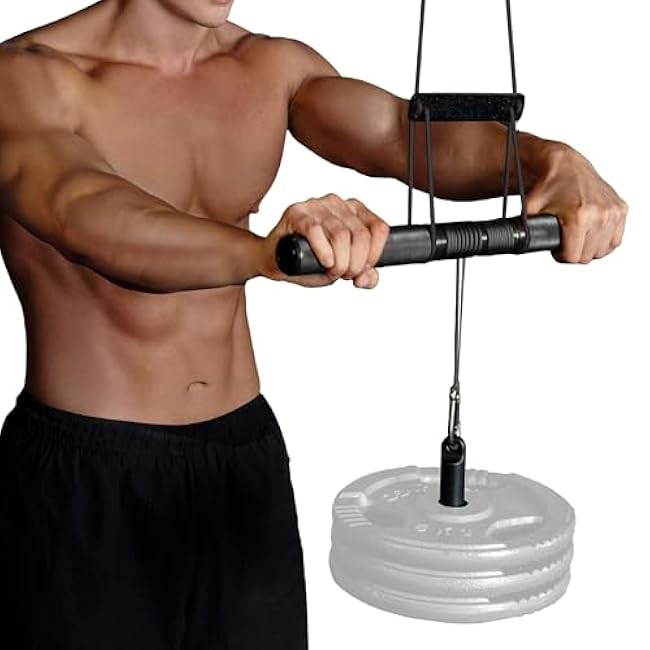 GD Hanging Wrist Roller Forearm Blaster- Forearm Strengthener Exercise Equipment Wrist Trainer for Muscle building and Injury prevention Hand Grip Strength