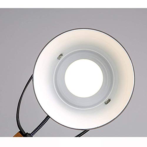 Lampe de bureau ajustable luminaire intérieur bois massif E27 - 4