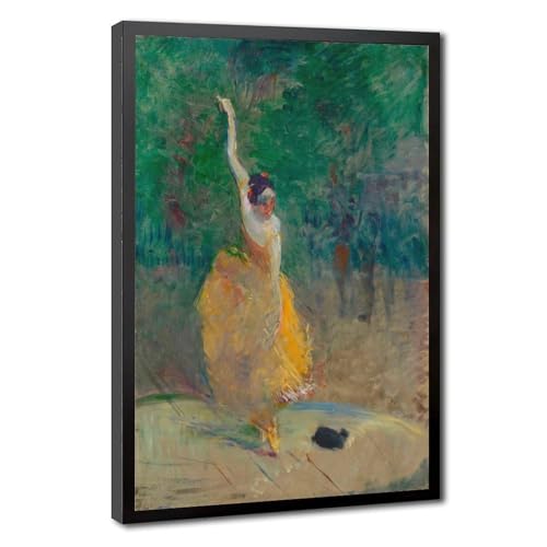 Toile Henri De Toulouse Lautrec Danseur Espagnol avec cadre suspendu
