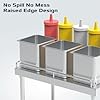 PANTIN 20" Stainless Steel Work Stand, Heavy Duty Sauce Pan Cart with 2 Undershelves, Casters & Brakes for Commercial Kitchen, Restaurant, PWRWT-2021-2 #2