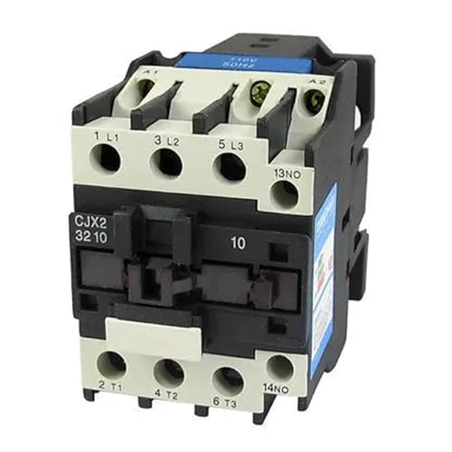 110V Coil Motor Controller AC Contactor 3 Pole Normally Open Normally Closed 660V 15KW CJX2-3210