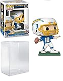 FunK0 NFL: Justin Herbert Los Angeles Pop #162 Vinyl Figure Bundled With EcoTek Pop Protector