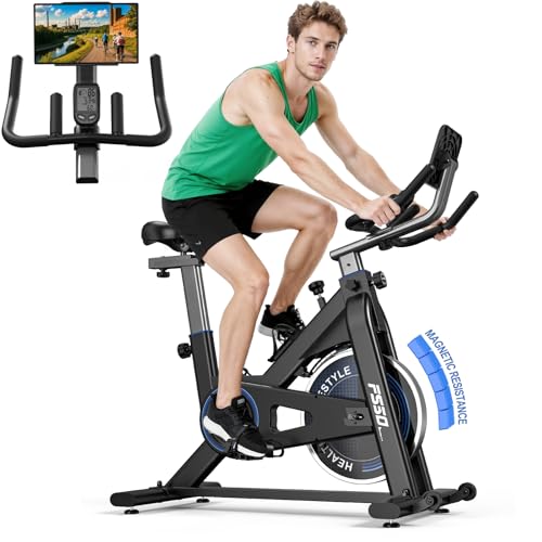 GENIXFIT Cyclette con resistenza magnetica per casa, ergometro, completamente regolabile,...