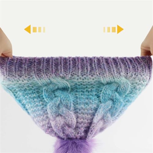 Kids Winter Hat and Gloves Set Knit Gloves Boys Girls Neck Warmer with Fleece Lined for Children 5-12 Years2