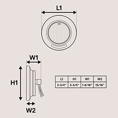 8Pc 2.5" Red Round Trailer Led Clearance Marker Lights [Dot Fmvss 108] [Sae P2] [Reflector Lens] [Grommet] [Flush-Mount] [Waterproof Ip67] Marker Clearance Lights For Trailer Truck #TOP5