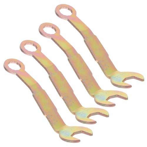 Kit de 4 llaves en ángulo para cerraduras de puertas corredizas tipo bolsillo, herramienta ligera de hierro con agarre ergonómico para reparaciones DIY