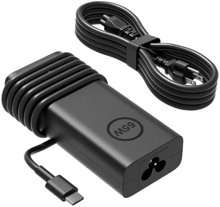 HSXIRQA 65W USB C AC Charger Fit for Dell Xps 13 12 7390 9390 9380 9370 9315 9310 9305 9350 9360 9300 9440 Plus 9320 7390 2-in-1 9365 9315 9310 2in1 9250 2 in 1 LA65NM170 HA65NM170 DA65NM170 Laptop