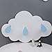 Liapianyun Inicio Nube Decoración engancha, Que Viven Pared de la Cocina Sala de Pared Pegamento Estante Que cuelga del Gancho Fuerte Punch-Libre,Azul