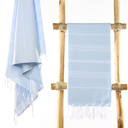 CACALA asciugamani Pure Series, Cotone, Baby Blue