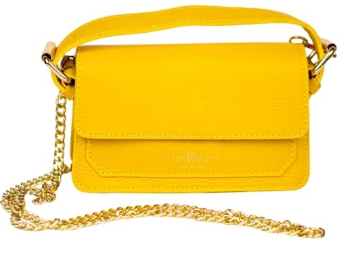 Premium Italian Leather Handmade in Florence, Italy. Small Crossbody Bag for Women with a Detachable Strap Made in Italy