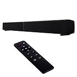 CAHAYA Barra de Sonido con Subwoofers, Altavoz Inalámbrico Bluetooth con Subwoofers Integrados, dispone de Entrada USB/ AUX /Coaxial/ Optica/ Tarjetas TF, Alta Calidad de Sonido para PC Sobremesa / Laptop, Smartphone/ Tablets y MP3