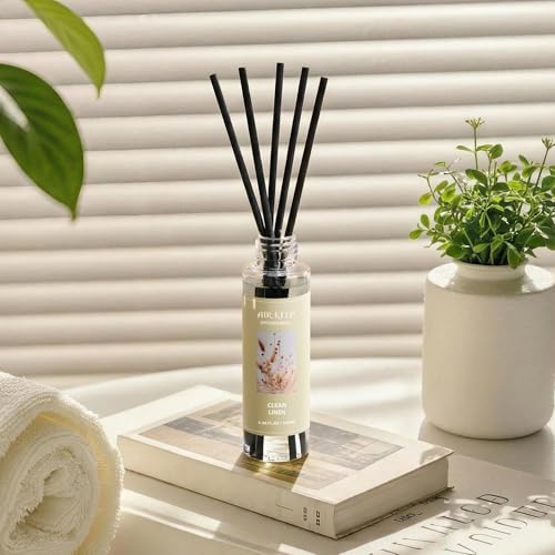Image of Airkeep Reed Diffuser Oil Refill /Clean Linen /3.38 oz /1 Pack /Air Freshener & Aromatherapy Essential Oil Blend for Home Fragrance - Scented Refill Oil for Bathroom, Bedroom & Home Decor