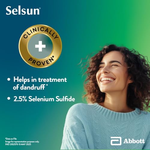 Image of Abbott Selsun Suspension Anti Dandruff Shampoo, | For Men and Women, Clears Away Dandruff Flakes,Relieves From Dandruff Related Itching 75 ml (Pack of 1)