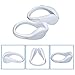 TEQIN 2Pair White Shell Colorful LED Flash Shoe Safety Clip Lights for Runners & Night Running Gear - Reflective Running Gear for Running, Jogging, Walking, Spinning or Biking