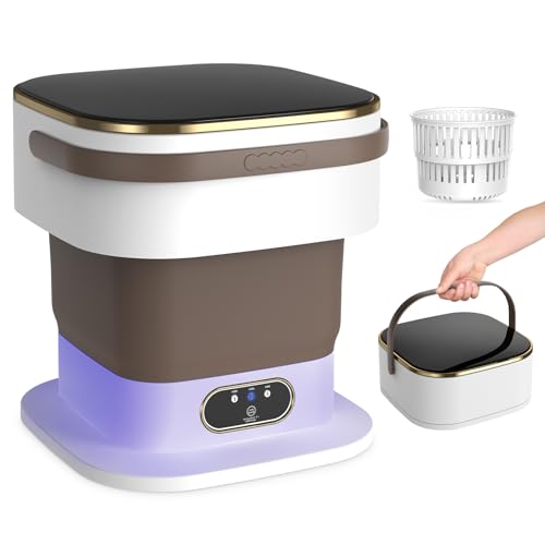 Mini Lavatrice,15L 2 in 1 Lavatrice Portatile con Centrifuga e