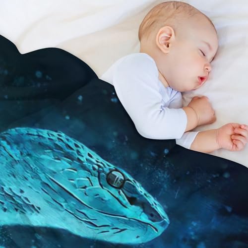 Manta de serpiente para el frío manta de forro polar suave antiácaros 4