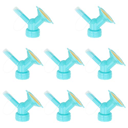 Yardwe 8PCS Bottle Cap Sprinkler, Plastic Dual Head Bottle Watering Spout Bonsai Watering Can for Indoor Seedlings