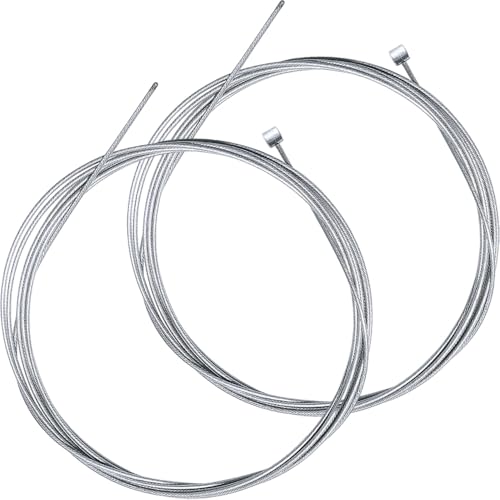 MIETONG 2 Pieces Bike Brake Cable - Universal Standard Bicycle Brake Cable Replacement Accessories Bicycle Front and Rear Brake Cable Set for Road Bike Mountain Bike MTB