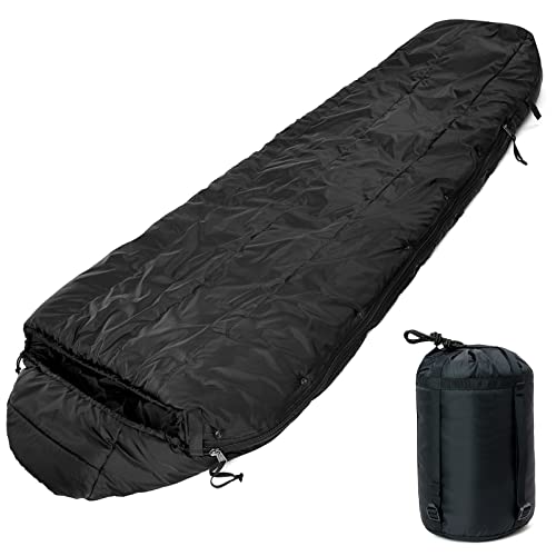 Bolsa de dormir MT Military Patrol/Intermediate, sistema modular de 4 piezas para todas las estaciones, Olive Drab/Black miniatura 1