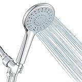 High Pressure Shower Head with Handheld, 5 Functions Shower Head Hand-held High Flow Handheld Shower...