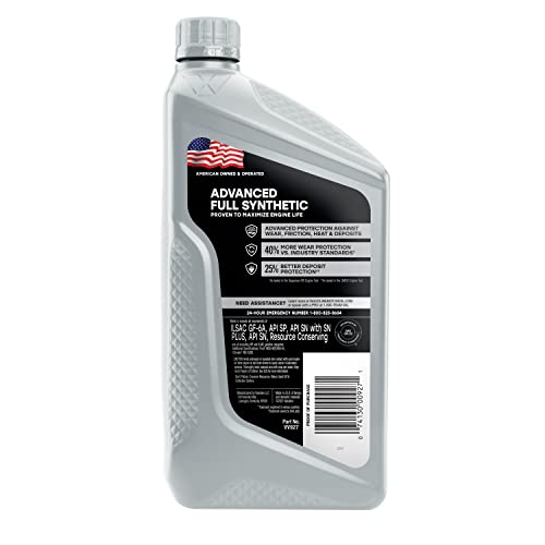 Image of Valvoline Advanced Full Synthetic SAE 5W-20 Motor Oil 1 QT, Case of 6 (Pack of 2)