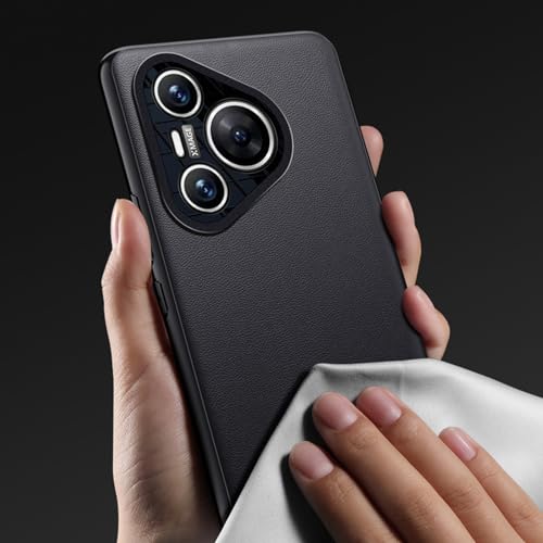Funda para Huawei Pura 70 Pro+ de cuero premium anti-huellas 4