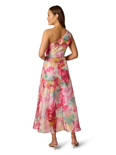 Image of Adrianna Papell Printed High-Low Dress