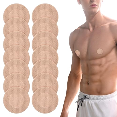 Classicseali 100 Paar Nippel Cover Herren, Nippelpads Männer, Unsichtbare...