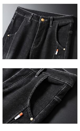 Men's Jeans Personalized Embroidery Frayed Denim Pants Vintage High Street Male Clothes2