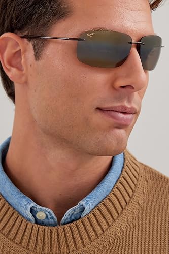 Maui Jim Men's and Women's Breakwall Polarized Rimless Sunglasses3